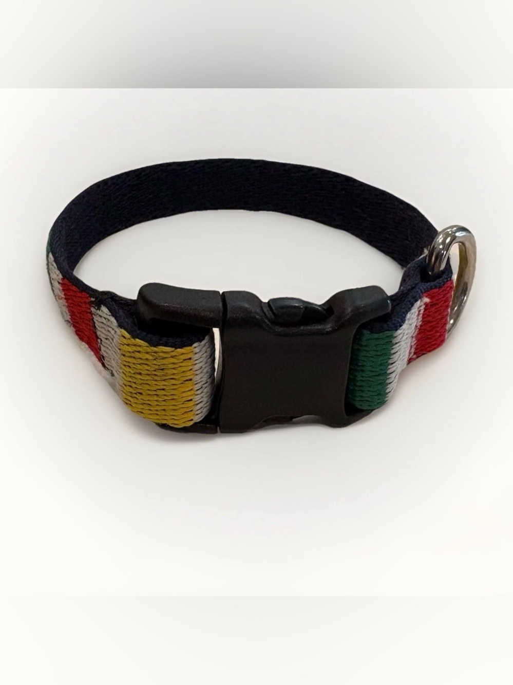 HBC Stripes Dog Collar Hudson’s Bay Company Limited Edition Rare Woven Striped